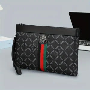 Men'S Clutch Bag, Large Capacity Handheld Bag, Portable Pouch