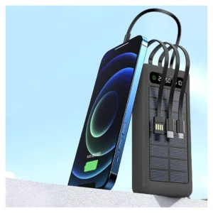 IT HOLY Solar Powered Power Bank with 4 built-in cables 20000mAh/30000mAh