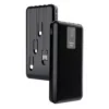 10000mAh power bank with 4-in-1 built-in cables black
