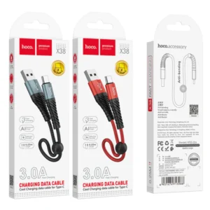Hoco tech  X38 Cool Charging Data Cable for Type-C (L=0.25M)