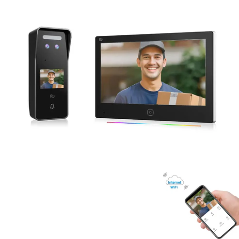 CRONY RL-DX7FR Smart Video Doorphone with Face Recognition and HD Camera
