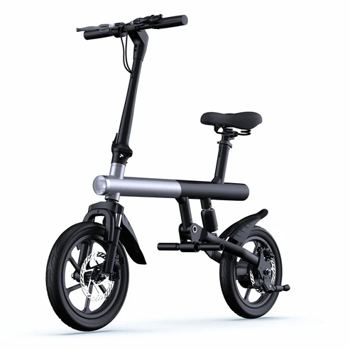 CRONY C4 Folding Electric Bicycle 350W Motor Front/Rear Disc Brakes LCD Display