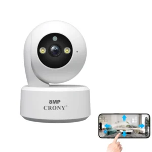 CRONY SH064 Indoor Security Camera 8MP WiFi Surveillance Camera with Two Way Audio Night Vision Human Tracking 5G Dual Band Wireless Baby Monitor