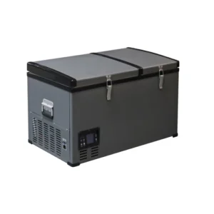 CRONY BCD80 80L Portable Car Refrigerator Freezer for RV Truck Outdoor Use with LCD Temperature Control -20 to 10 Celsius
