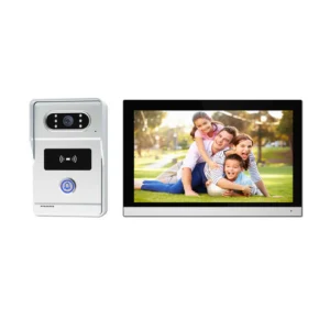 CRONY TUYATY102THTD2 Video Doorbell System 10 Inch AHD Wired Video Intercom with Touch Screen Monitor 1080P Camera Smart App Control Motion Detection Remote Unlocking Night Vision Support TF Card