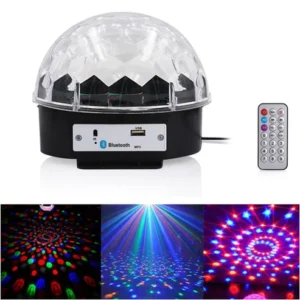 3C magic ball with BT music Party Light With Bluetooth Crystal Disco Ball Multicolour