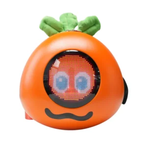CRONY Carrot LED Display Backpack Smart Pixel Art Bag Bluetooth Programmable Backpack with 32x32 LED Screen Custom Animation Text Display for Travel School Commuter Tech Gifts