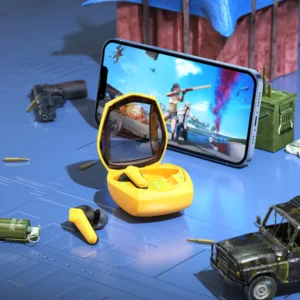 EW28 Magic True Wireless Bluetooth Gaming Headset (Black, Yellow Color)