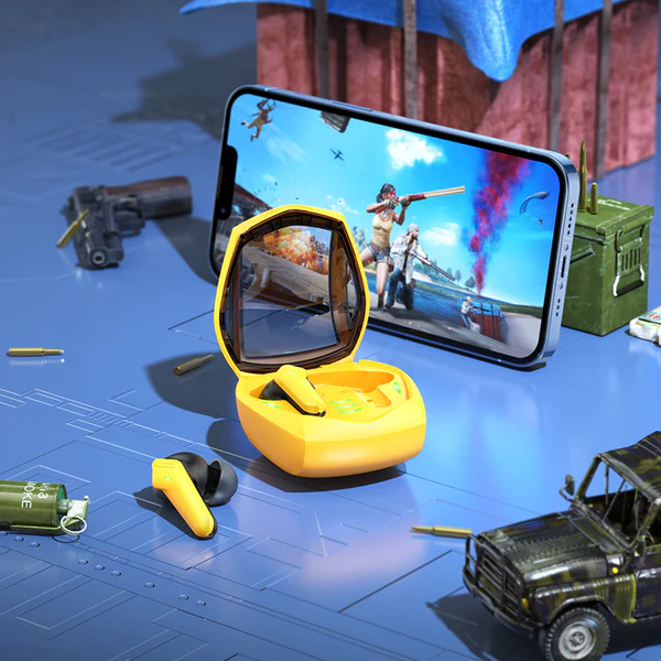 EW28 Magic True Wireless Bluetooth Gaming Headset (Black Yellow Color)