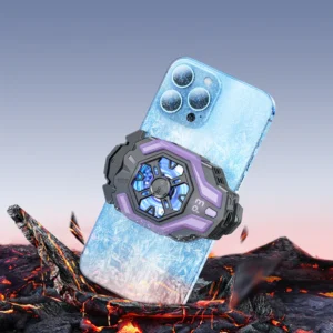 Hoco GM26 Cooling Mobile Phone Fan (Black & Purple Color)