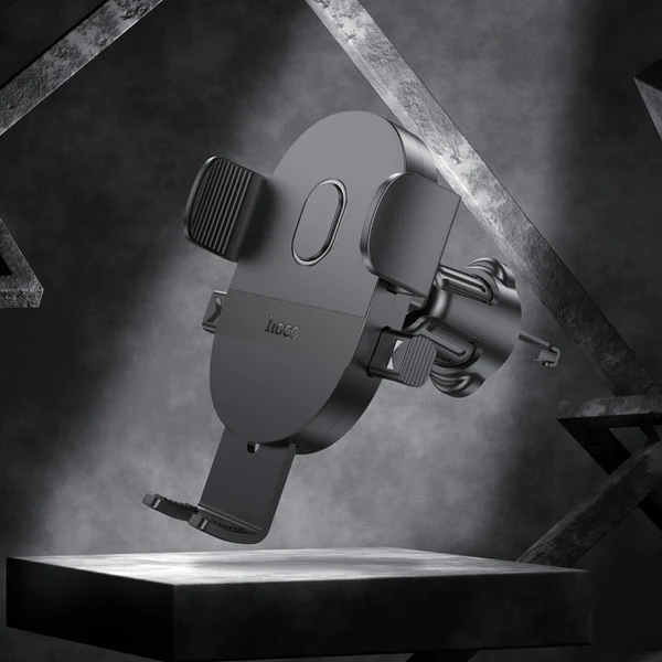 Hoco H18 Mighty One-button Car Phone Holder AirVent Black Color