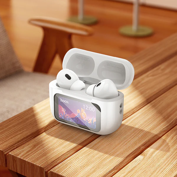 EW72 Soar True Wireless ANC Noise Reduction Touch Screen Bluetooth Headset (White Color)