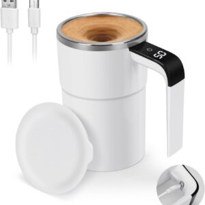 Automatic Magnetic Self Stirring Mug USB Rechargeable with LED Temperature Display 380ml
