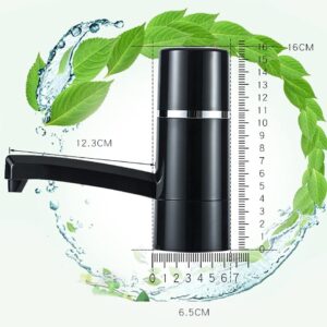 Automatic rechargeable water bottle pump dispenser black