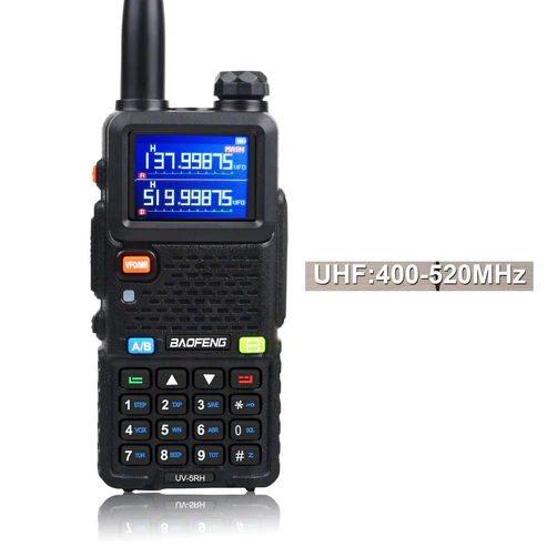 CRONY Baofeng UV-5RH 7W UHF (400-480MHz) VHF (136-174MHz) Tri-Bands 999Ch Frequency Search Weather Forecast FM Walkie Talkie