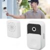 Battery powered wide angle WiFi doorbell with intercom