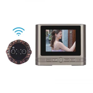 Crony ZJA Mini One Smart Doorphone WiFi Peephole Doorbell Red Bronze