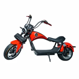 CRONY NEW X1 Harley Electrocar car With BT Speaker Electrocar car Citycoco Fat Tire electric scooter Red