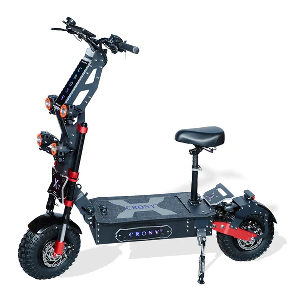 CRONY X7 Electric Scooter Disc Brakes Front/Rear Suspension High configuration E-Scooter