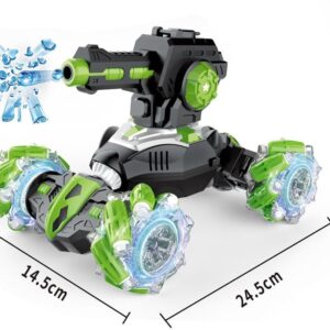 Disassemblable Hydrogel Tank Toy Premium Remote Control Green
