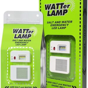 “Eco-friendly salt and water LED lamp for outdoor use”