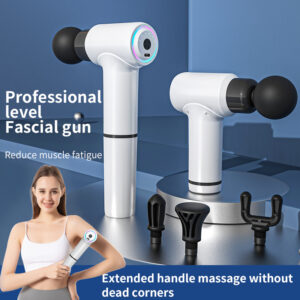 HB020 extended handle body massage gun 3200 speed battery powered