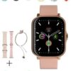 Haino Teko Germany G9 Mini Rose Gold Smartwatch with 3 Interchangeable Straps