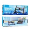 Hoco DH17 thermal folding laptop stand with cooling fan and adjustable angles