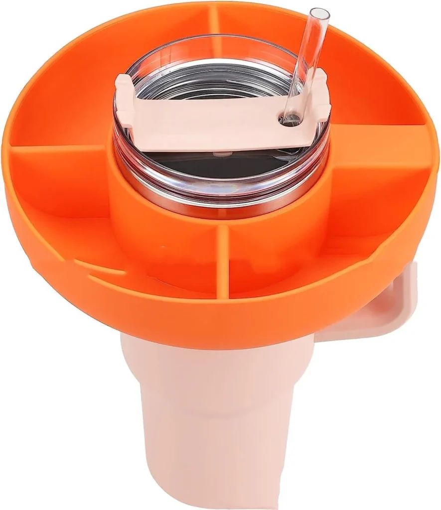 silicone snack tray 40oz cup reusable