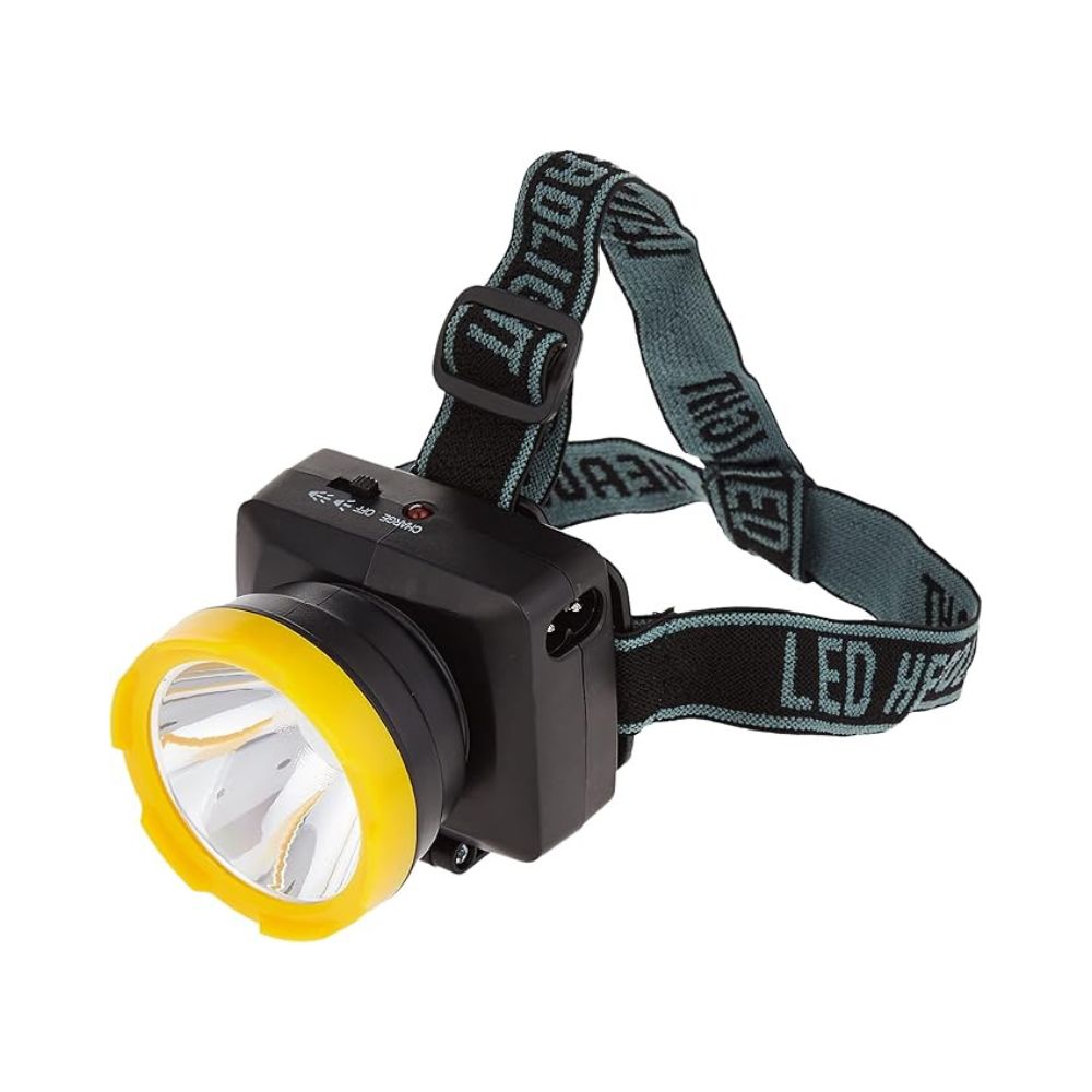 Rechargeable LED Headlamp with Adjustable Straps and Multiple Light Modes