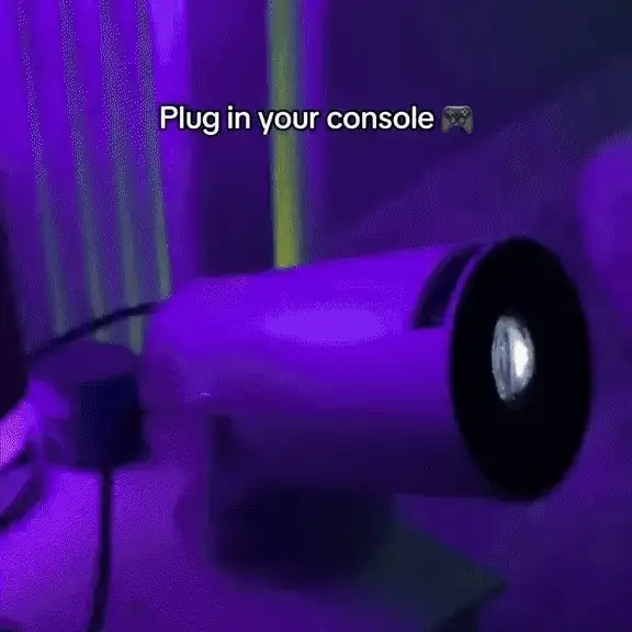 Phone Projector 200 Inch Screen Portable 4K WiFi Smart Projector