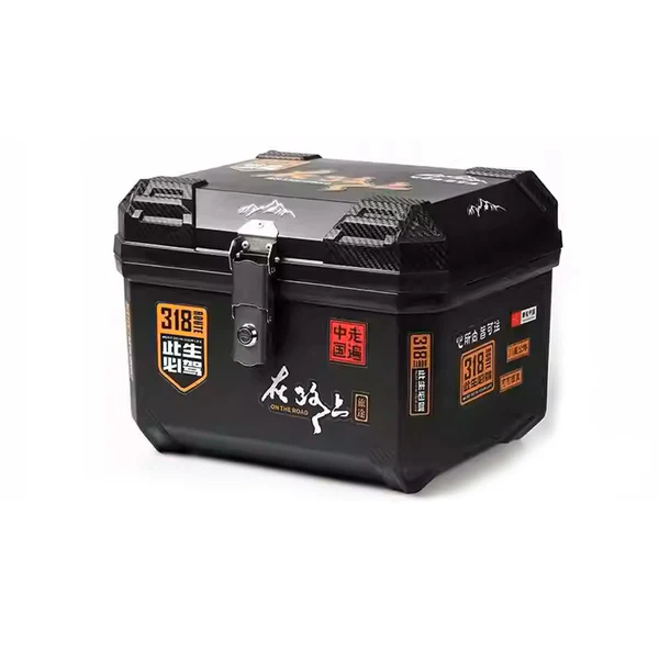 CRONY Floral hard-shell takeout boxes 45L Waterproof Large Capacity Rear Tail Luggage Box