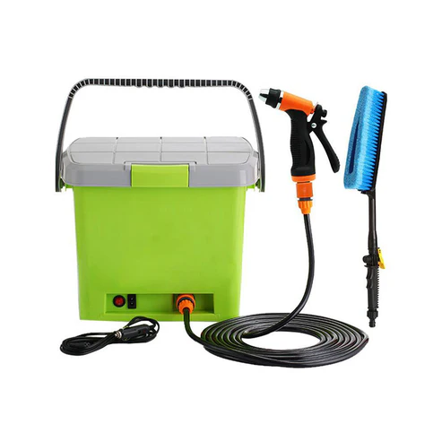 CRONY High Pressure Portable car washer With Electric clean Spray Gun High Pressure water Pump Brush Storage Box