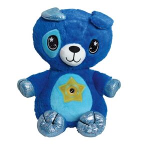 plush stuffed animal night light LED star projector kids lamp