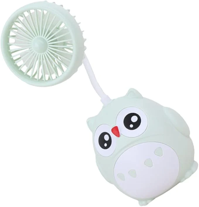 Portable Cartoon Owl USB Desk Fan with Pen Holder Mini