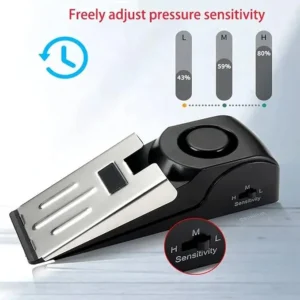 portable door security alarm stopper 120db loud sound travel home safety