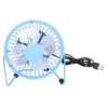 portable USB mini fan 3-speed rechargeable desk fan
