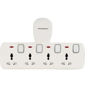 Power Port Socket 4-Way Extension with Surge Protection, multi-outlet power strip, portable extension