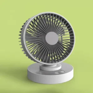portable rechargeable table fan USB compact quiet cooling power