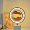 quicksand painting LED lamp, 3D sandscape table lamp, dynamic sand art light, calming desk lamp