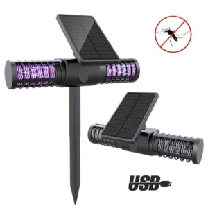 solar mosquito killer lamp outdoor waterproof ground plug insect trap lamp