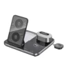 R12 Desktop Wireless Charger 4-in-1 with RGB Sound Activated Lighting