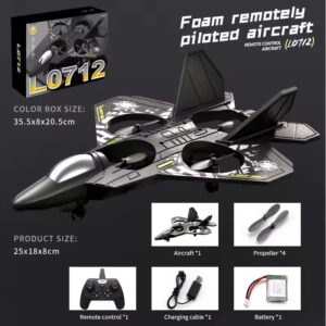 XMD RC Plane L0712 - New Fixed-Wing Altitude-Hold Foam Aircraft 4-Channel Remote Control Electric Quadcopter - Children's Gift