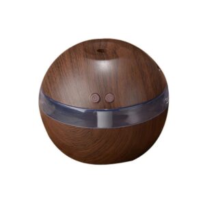 Wood Grain USB Humidifier Diffuser 300ml Dark Brown