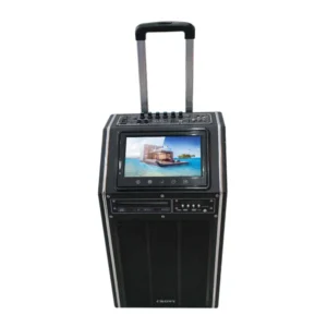 A109DPI speaker Square dance sound outdoor pull rod audio box with wireless microphone video playback