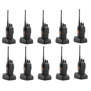 Baofeng 5W 10PCS BF-888S Walkie Talkies Handheld Two Way Radios Battery and Charger 2-4 KM