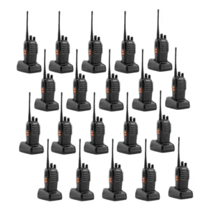 Baofeng 5W 20PCS BF-888S Walkie Talkies Handheld Two Way Radios Battery and Charger 2-4 KM