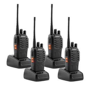Baofeng 5W BF- 888s 4PCS Walkie Talkies Handheld Two Way Radios Battery and Charger 2-4 KM