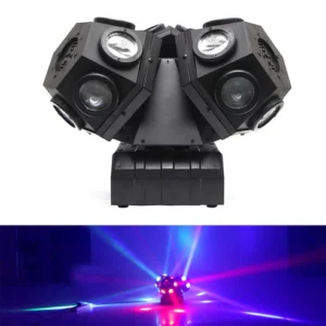 CRONY 18PCS*10W LED Moving 3 Head Light With Laser DJ laser stage lighting beam dmx led dj light bar ktv effect lights