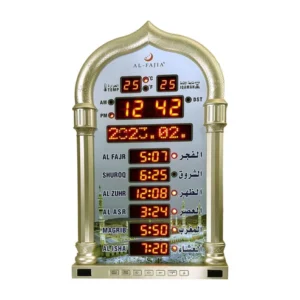 CRONY 4008PRO AZAN Clock AL-HARAMEEN Azan Clock Led Prayer Clock Wall Clock Read Home Office Mosque Digital Azan Clock